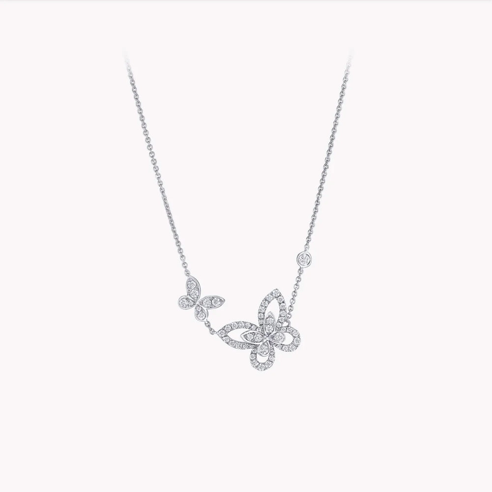 0.5ct Round Cut Lab Diamond Necklace, 18K Gold, IGI Certified