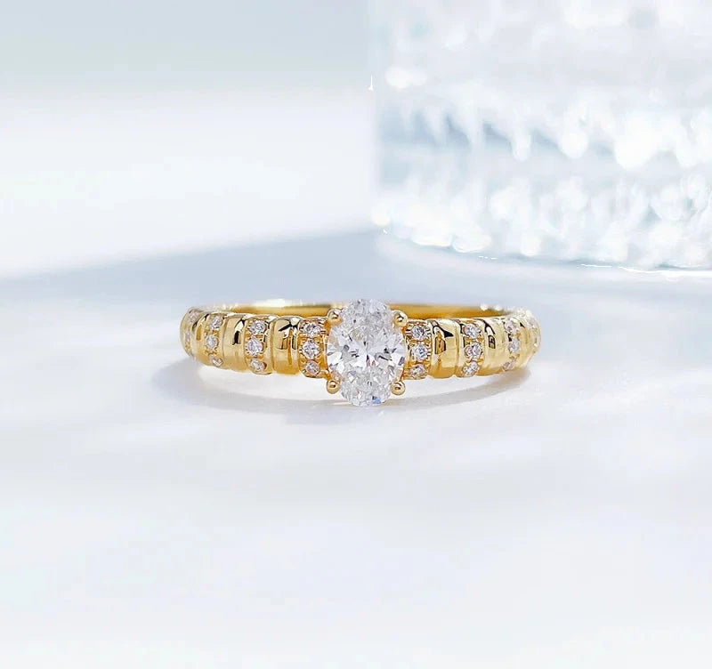 VVS Lab Diamond Ring, 0.3-0.5ct, 18K Gold, IGI Certified
