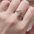 Round Cut VVS Lab Diamond Ring, 18K Gold, IGI Certified