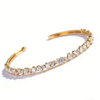 18K Gold Tennis Bracelet with Lab-Grown Diamonds, Emerald Cut