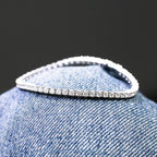 18K Gold Fine Chain Tennis Bracelet with Lab Diamonds