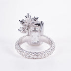 8ct Emerald Cut Lab Diamond Ring, 18K Gold, IGI Certified