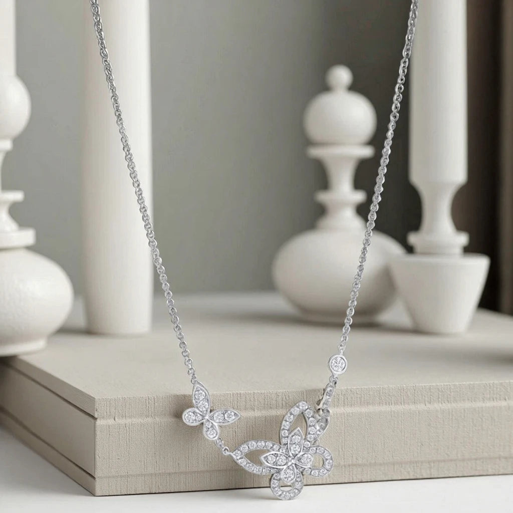 0.5ct Round Cut Lab Diamond Necklace, 18K Gold, IGI Certified