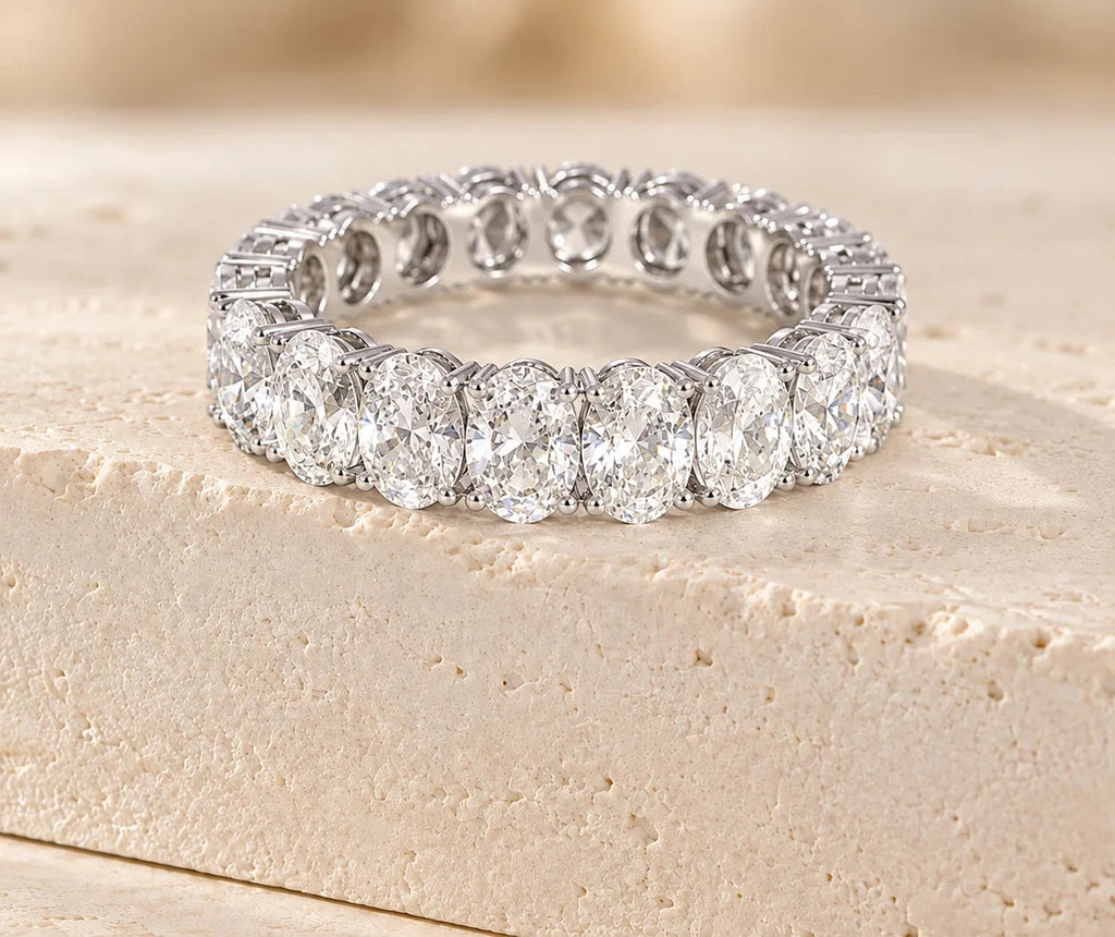 Oval Cut Lab Diamond Ring, 18K Gold, IGI Certified