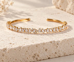 18K Gold Tennis Bracelet with Lab-Grown Diamonds, Emerald Cut