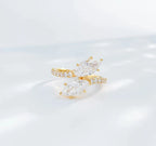 Marquise Cut VVS Lab Diamond Ring, 2.1ct, 18K Gold, IGI Certified