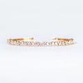 18K Gold Tennis Bracelet with Lab-Grown Diamonds, Emerald Cut