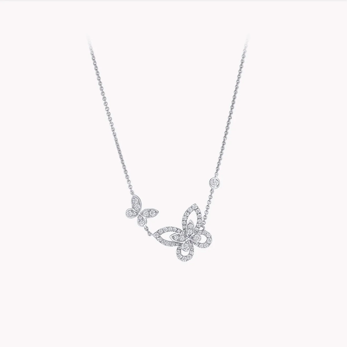0.5ct Round Cut Lab Diamond Necklace, 18K Gold, IGI Certified