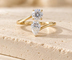 Round Cut VVS Lab Diamond Ring, 18K Gold, IGI Certified