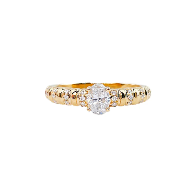 VVS Lab Diamond Ring, 0.3-0.5ct, 18K Gold, IGI Certified