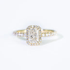 High Quality Cushion Cut Lab Diamond Ring, 18K Gold, IGI Certified