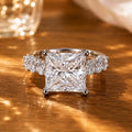 Princess Cut VVS Lab Diamond Ring, 18K Gold, IGI Certified