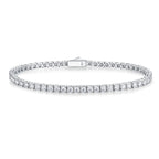 Lab Grown Diamond Bracelet, 925 Silver