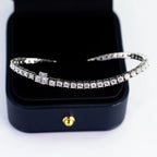 18K Gold Fine Chain Tennis Bracelet with Lab Diamonds