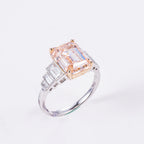 Luxury Emerald VVS Fancy Lab Diamond Ring, 18K Gold, IGI Certified