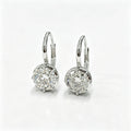 Classic Lab Grown Diamond Earrings, 925 Silver