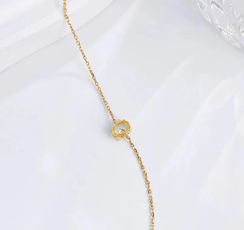 1ct Lab Grown Diamond Bracelet, 18K Gold
