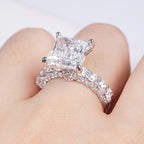 Princess Cut VVS Lab Diamond Ring, 18K Gold, IGI Certified