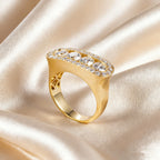 Round Cut Lab Diamond Ring, 18K Solid Gold