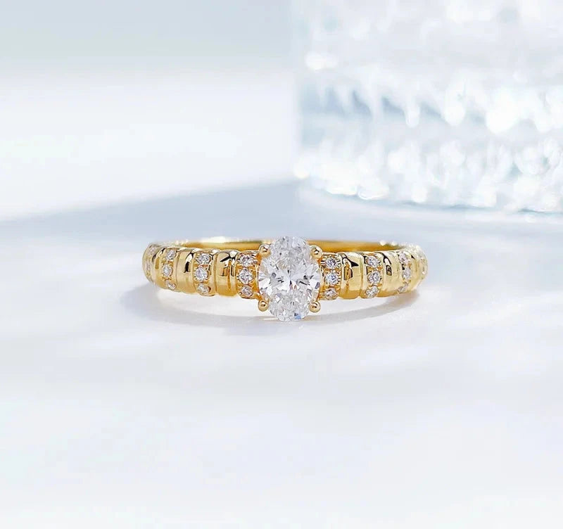 VVS Lab Diamond Ring, 0.3-0.5ct, 18K Gold, IGI Certified