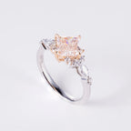 Other Cut Fancy Pink Lab Diamond Ring, 18K Gold, IGI Certified
