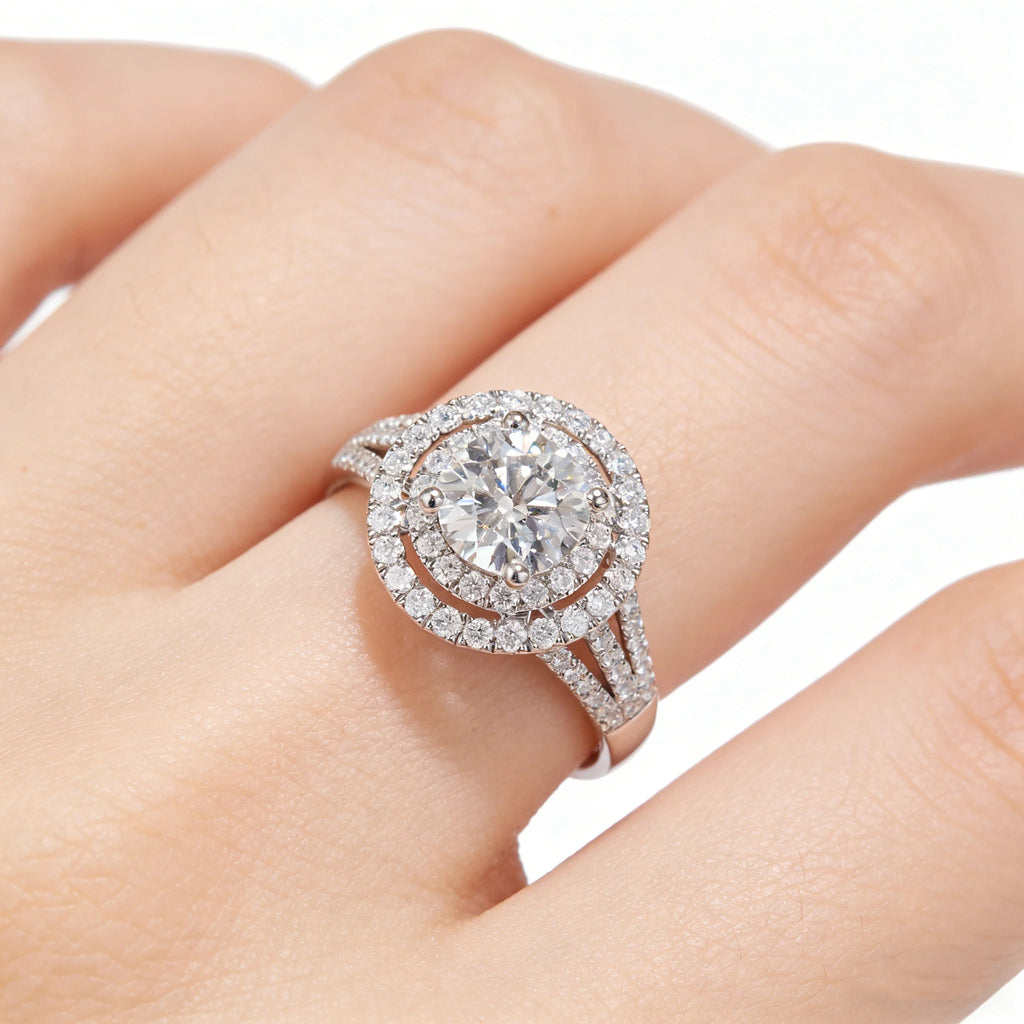 1.6ct Round VVS Lab Diamond Ring, 18K Gold, IGI Certified