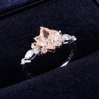 Other Cut Fancy Pink Lab Diamond Ring, 18K Gold, IGI Certified