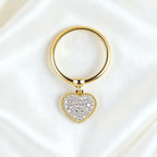 Elegant Heart-Inspired Lab Diamond Ring, 18K Solid Gold