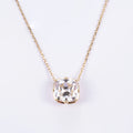 Old European Cut Lab Grown Diamond Necklace, 18K Gold
