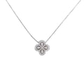 Four Leaf Clover Lab Grown Diamond Necklace, 18K Gold, IGI Certified
