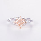 Other Cut Fancy Pink Lab Diamond Ring, 18K Gold, IGI Certified