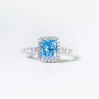 1.9ct Radiant Fancy Lab Grown Diamond Ring, 18K Gold, IGI Certified