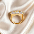 Round Cut Lab Diamond Ring, 18K Solid Gold
