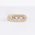 Round Cut Lab Diamond Ring, 18K Solid Gold