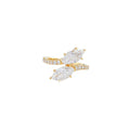 Marquise Cut VVS Lab Diamond Ring, 2.1ct, 18K Gold, IGI Certified