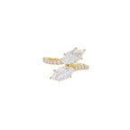 Marquise Cut VVS Lab Diamond Ring, 2.1ct, 18K Gold, IGI Certified
