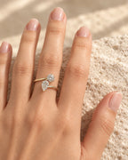 Round Cut VVS Lab Diamond Ring, 18K Gold, IGI Certified
