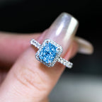 1.9ct Radiant Fancy Lab Grown Diamond Ring, 18K Gold, IGI Certified