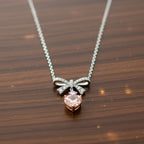Heart Cut Lab Grown Diamond Necklace, 18K Gold