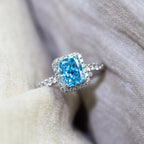 1.9ct Radiant Fancy Lab Grown Diamond Ring, 18K Gold, IGI Certified