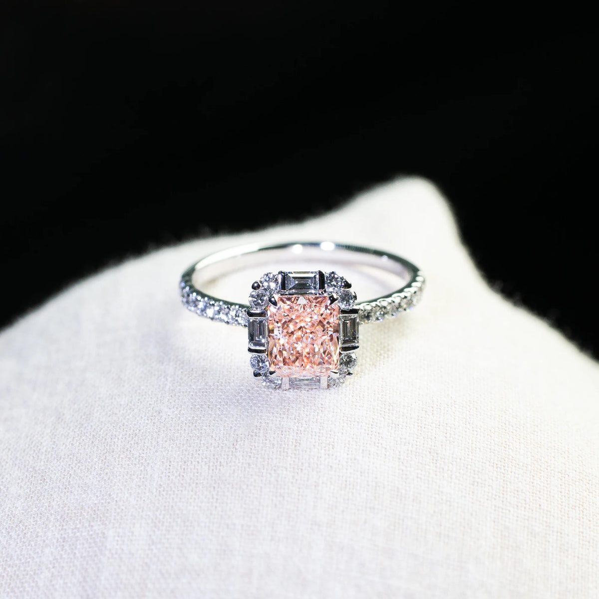 1.84ct Cushion Cut Lab Diamond Ring, 18K Gold, IGI Certified