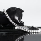 18K Gold Fine Chain Tennis Bracelet with Lab Diamonds