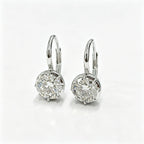 Classic Lab Grown Diamond Earrings, 925 Silver