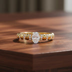 VVS Lab Diamond Ring, 0.3-0.5ct, 18K Gold, IGI Certified
