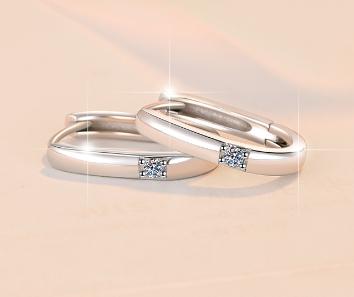 Minimal Pavé Oval Hoop Moissanite Earrings in Sterling Silver