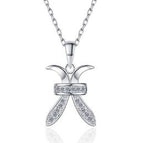Zodiac Symbol Sterling Silver Moissanite Pendant, silver-tone